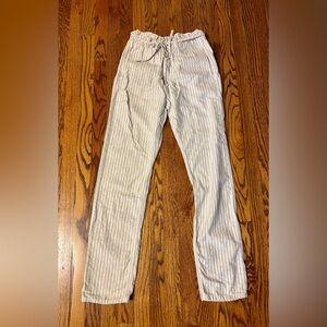 Rag&Bone cotton and linen paper bag pants